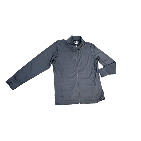 FJ Footjoy Full-Zip Panel Pocket #27605 Jacket Performance Black‎  XL - Picture 3 of 5